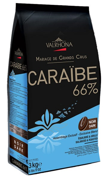 Valrhona Valrhona - Caraibe Dark Chocolate 66% - 6.6 lb